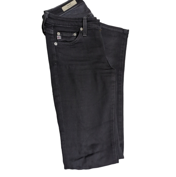 AG Adriano Goldschmied size 24 R color black cigarette leg - Picture 2 of 8